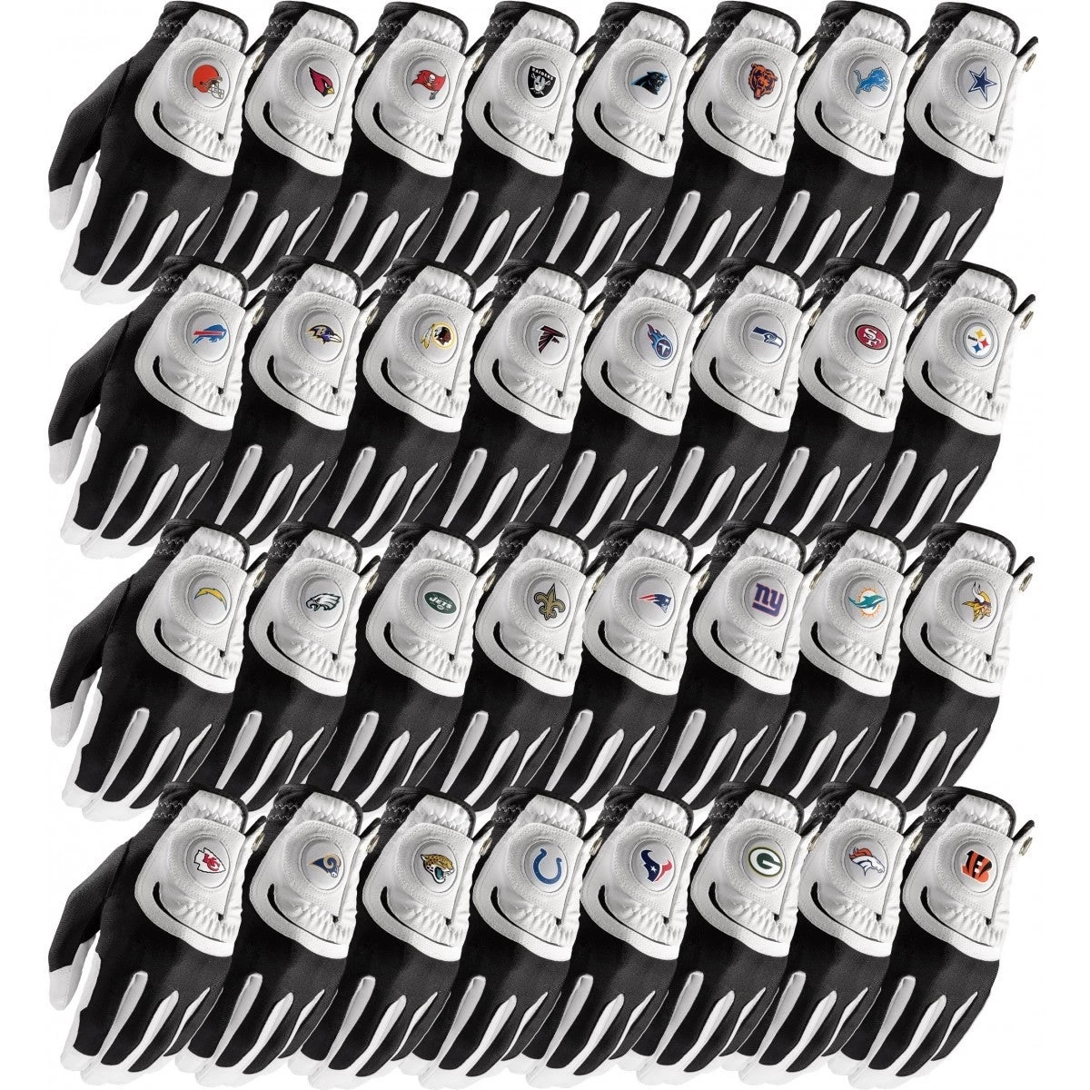 Wilson Golf NFL Fit All Men's Gloves 3 Wilson Golf NFL Fit All Men's Gloves