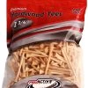 ProActive Premium Sports Hardwood Golf Tees 2.75" 250 Count -Boutique Golf Store 2.75 Natural 250