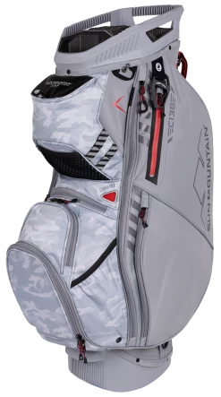 Sun Mountain 2023 C-130 14-Way Divided Golf Cart Bag -Boutique Golf Store 2023 C130 230300 cadet gray camo red