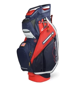 Sun Mountain Golf 2022 C-130 5-Way Cart Bag -Boutique Golf Store 220330C1305WayNavy Red White