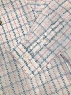 Callaway Jack Nicklaus Black Label By Perry Ellis Plaid Button Down Shirts -Boutique Golf Store 3ColorsMediumPlaidLS BrightWhite2