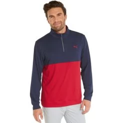 Puma Men's Gamer ColorBlock 1/4 Zip Golf Jacket -Boutique Golf Store 3 8deab46f ab1c 4390 8f8d 04f9685dbc94
