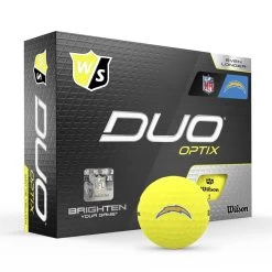 Wilson Staff Duo Optix NFL Team Licensed Golf Balls - Matte Yellow -Boutique Golf Store 3ce9e9021bb1c22c997e6663054b32e12bce8576 WGWP502LC 9 Duo Optix Box RT Hero NFL LosAngeles Charrgers Lockup YE