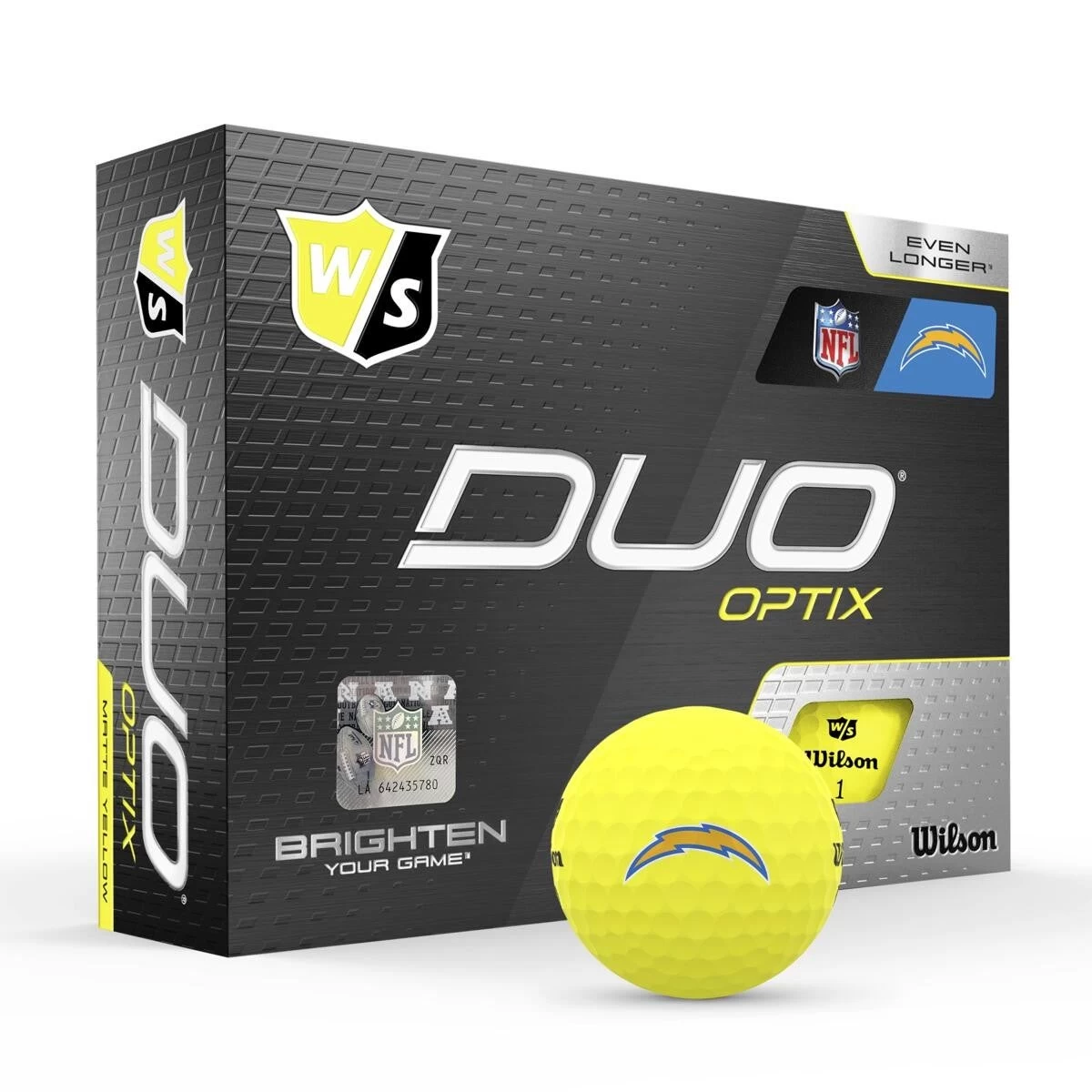 Wilson Staff Duo Optix NFL Team Licensed Golf Balls - Matte Yellow - Image 7