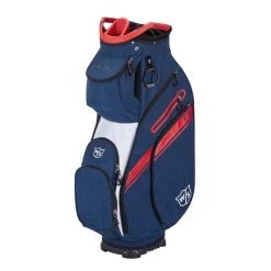 Wilson Staff EXO II Golf Cart Bags 9 Wilson Staff EXO II Golf Cart Bags -Boutique Golf Store 5537dd395b99fd6943e8a6ebf6b013c965e6801d WGB6650NA 0 WS EXO II CART NA RD WH