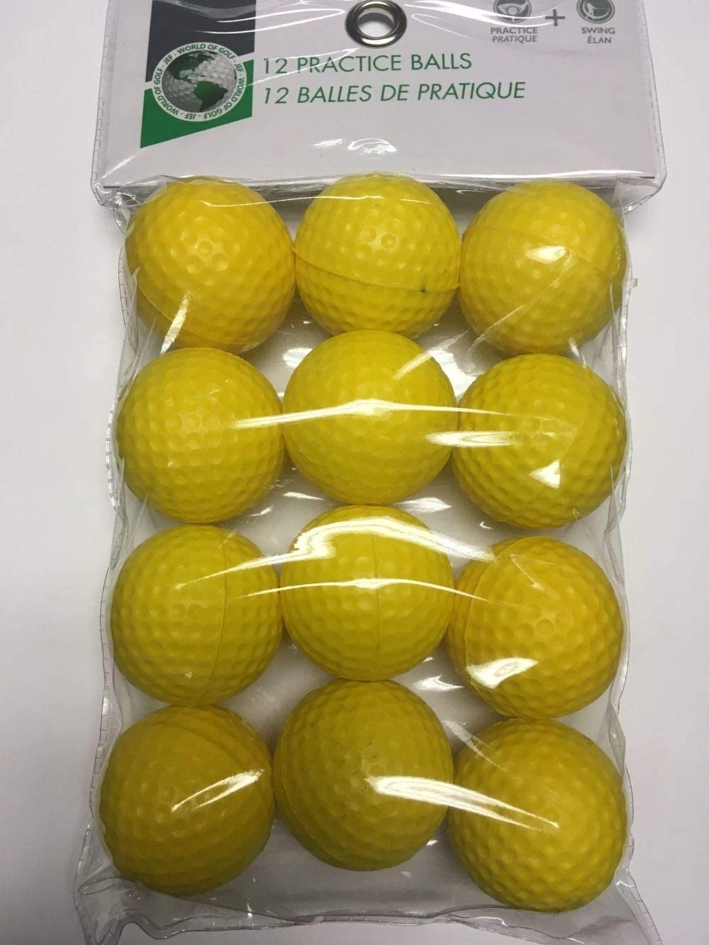 Reduced Flight Yellow Foam Golf Balls - 12 Pack 3 Reduced Flight Yellow Foam Golf Balls - 12 Pack