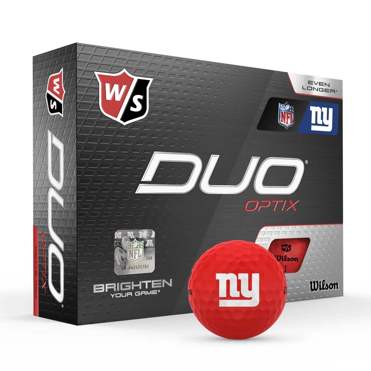 Wilson Staff Duo Optix NFL Team Licensed Golf Balls - Matte Red - Image 8