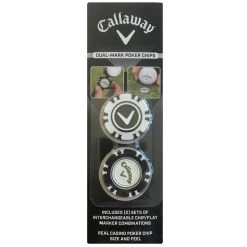 Callaway Golf Dual Ball Marker Poker Chips Set -Boutique Golf Store Accessories DualMarkPokerChips