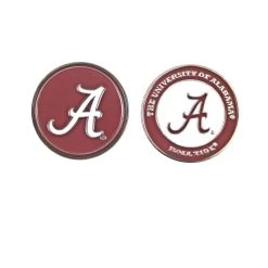 NCAA Double Sided Collegiate Golf Ball Marker Coins -Boutique Golf Store Alabama 1