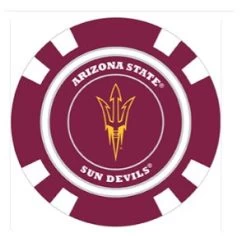 Team Golf NCAA Magnetic Poker Chip Ball Markers -Boutique Golf Store ArizonaState1