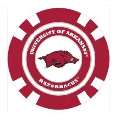 Team Golf NCAA Magnetic Poker Chip Ball Markers -Boutique Golf Store Arkansas1
