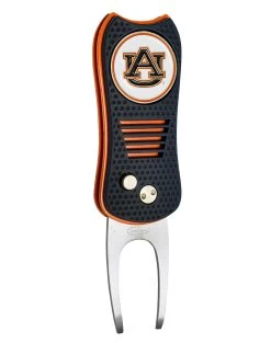 Team Golf Retractable Switchblade Switchfix Divot Tool Ball Marker - NCAA -Boutique Golf Store Auburn Tigers Switchfix 44448 105