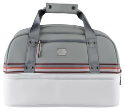 Sun Mountain Mid-Stripe Boston Bag -Boutique Golf Store BOSTONBAGWHITECADETBRICK