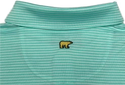 Callaway Jack Nicklaus Black Label By Perry Ellis Feeder Stripe Polo Shirts -Boutique Golf Store BlackLabelPolo FeederStripe ArubaBlue3