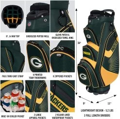 NFL The Bucket II Team Effort Cart Bag -Boutique Golf Store Bucket II Cart Bag 102fc232 9a86 4182 a07e 0f314f0f4110