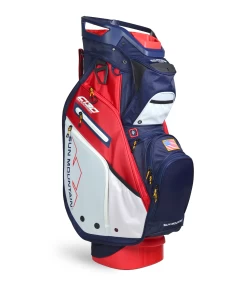 Sun Mountain Golf 2021 C-130 Supercharged Cart Bag 12 Sun Mountain Golf 2021 C-130 Supercharged Cart Bag -Boutique Golf Store C130SuperchargedNavy White RedAltShot