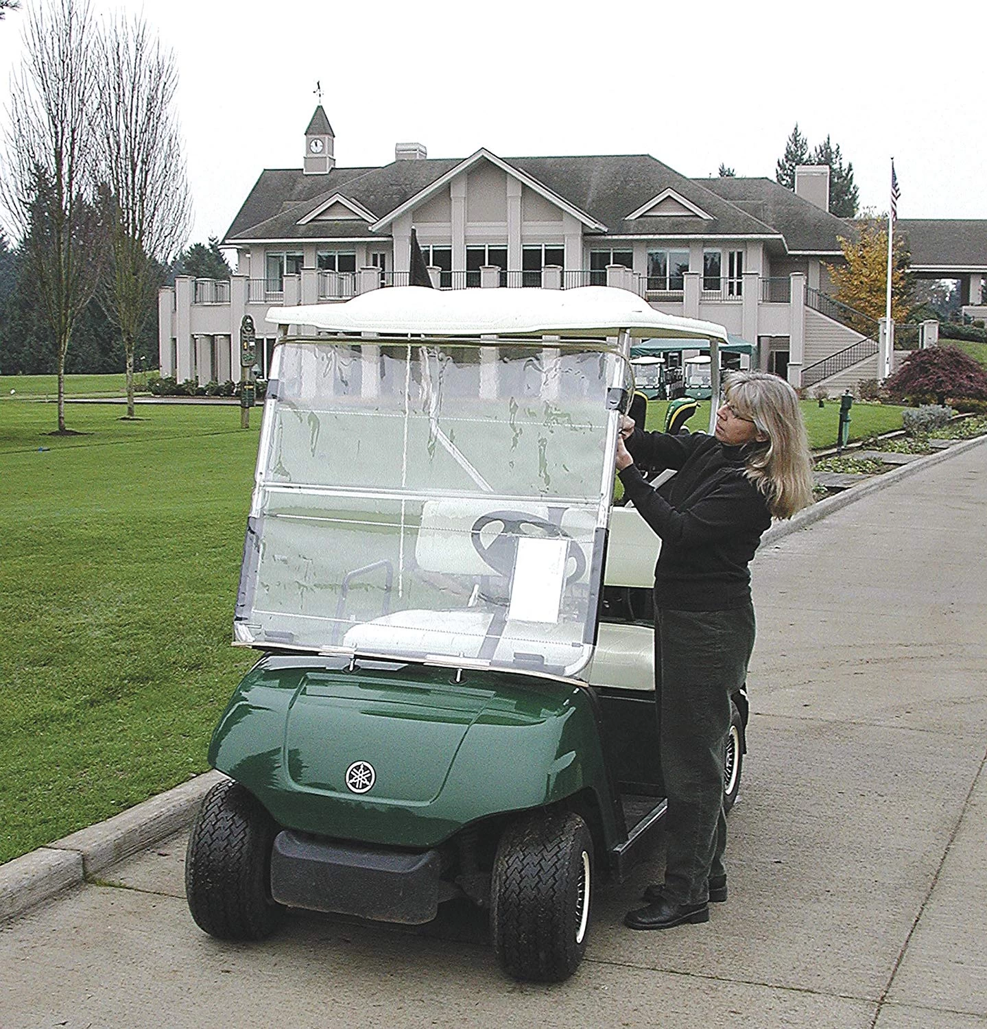 ProActive Sports CartShield Clear Portable Golf Cart Windshield 4 ProActive Sports CartShield Clear Portable Golf Cart Windshield - Image 2