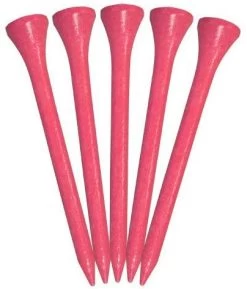 Pride Sports Wood Golf Tees 2.75 X 100 Count -Boutique Golf Store Classic Wood Tee 2.75 100 count Citrus Pink