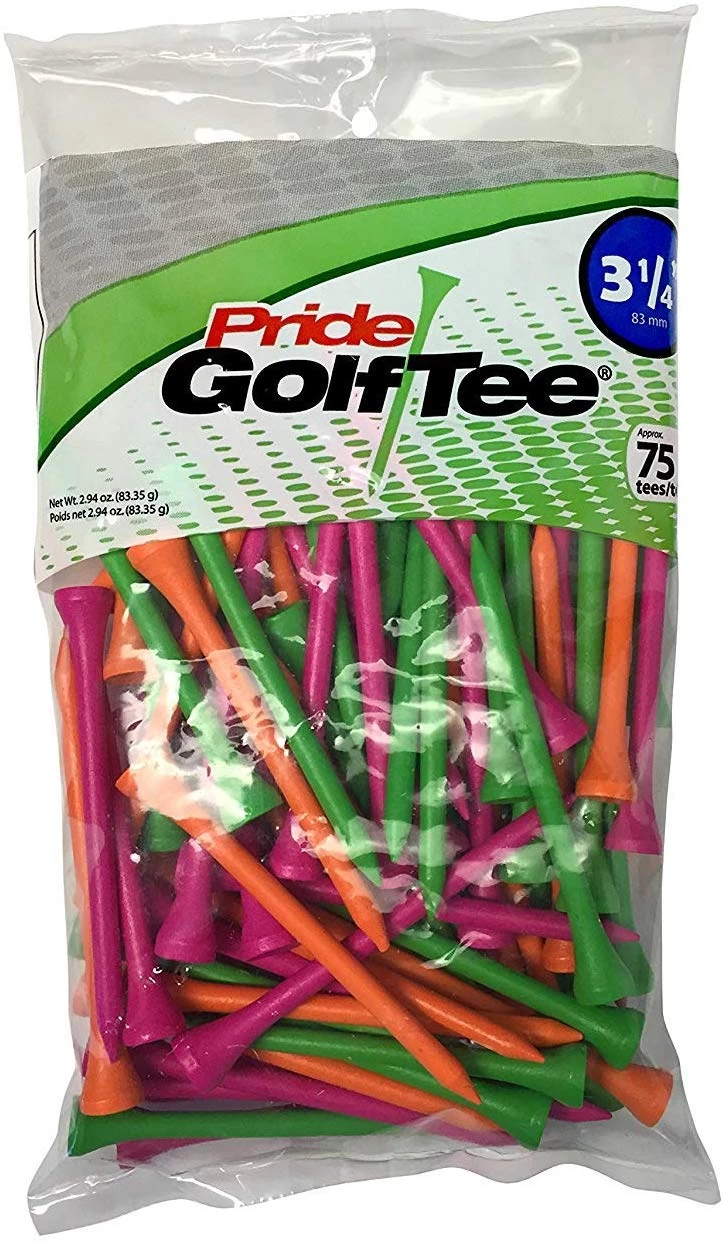 Pride Sports Wood Golf Tees 3.25" 3 Pride Sports Wood Golf Tees 3.25"