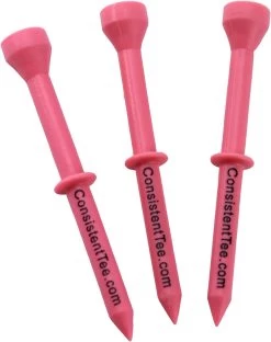 Consistent Tee Golf Tees 10 Pack - 3.25" -Boutique Golf Store ConsistentTees Pink2