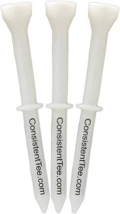 Consistent Tee Golf Tees 10 Pack - 3.25" -Boutique Golf Store ConsistentTees White2