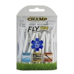 Champ Fly Tees 3.25" Plastic Golf Tees -Boutique Golf Store Flytee 3.25 white
