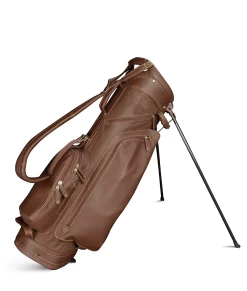 Sun Mountain Golf Leather Carry Stand Bag -Boutique Golf Store G823250LeatherStandBrown Khaki