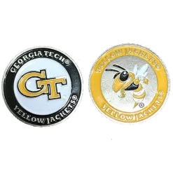 NCAA Double Sided Collegiate Golf Ball Marker Coins -Boutique Golf Store GeorgiaTech ba23eb6b 8405 4bef 93e1 fffa38f0c13a