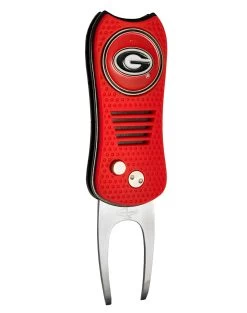 Team Golf Retractable Switchblade Switchfix Divot Tool Ball Marker - NCAA -Boutique Golf Store Georgia Bulldogs Switchfix 44448 115