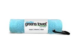 Clip Wipes Microfiber Golf Greens Towel -Boutique Golf Store Greens Towels Caibbean Blue