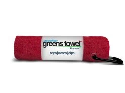 Clip Wipes Microfiber Golf Greens Towel -Boutique Golf Store Greens Towels Cardinal Red