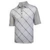 Ogio Grid Golf Polo Shirts -Boutique Golf Store Grid White Chrome Indigo