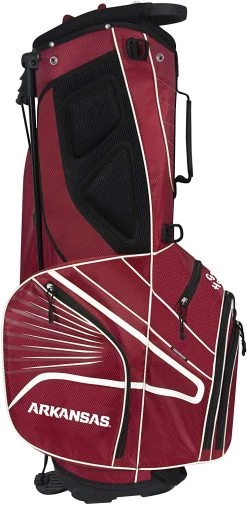 NCAA Collegiate The Gridiron III Team Effort Stand Bag -Boutique Golf Store Gridiron III Stand Bag Arkansas Razorbacks 2