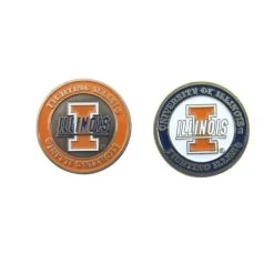 NCAA Double Sided Collegiate Golf Ball Marker Coins -Boutique Golf Store Illinois