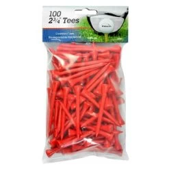 Intech 2 3/4-Inch Golf Tees 100-Pack -Boutique Golf Store IntechGolfTees 100 Red