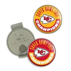 Team Effort Hat Clip & Ball Markers -Boutique Golf Store KCChiefsSBHatClip