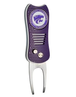 Team Golf Retractable Switchblade Switchfix Divot Tool Ball Marker - NCAA -Boutique Golf Store KansasState Wildcats Switchfix 44448 123