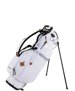 Sun Mountain 2023 Sonnenalp Mid-Stripe Single Strap Stand Bag -Boutique Golf Store MidStripe N230208 white