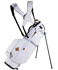 Sun Mountain 2023 Sonnenalp Mid-Stripe Dual Strap Stand Bag -Boutique Golf Store N230133 white