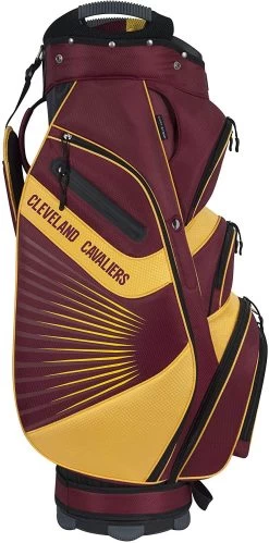 NBA The Bucket II Team Effort Cart Bag -Boutique Golf Store NBA Cart Bag Cavaliers 2