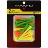 Maxfli Pronged High-Visibility Golf Tees - 40 Pack -Boutique Golf Store ProngedHighVisibilityGolfTees 40pack