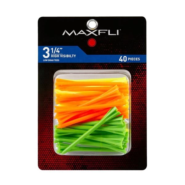 Maxfli Pronged High-Visibility Golf Tees - 40 Pack 4 Maxfli Pronged High-Visibility Golf Tees - 40 Pack - Image 2