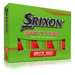 Srixon Soft Feel Brite Matte Color Golf Balls 36 Srixon Soft Feel Brite Matte Color Golf Balls -Boutique Golf Store SOFTFEELBriteRed13 Package FLIP reflection