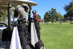 Monument Golf Stick It Magnetic Towels -Boutique Golf Store Stick It Towel On Course