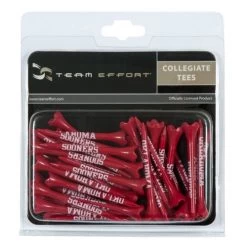 WinCraft Team Effort Collegiate Golf Tees 40 Pack 16 WinCraft Team Effort Collegiate Golf Tees 40 Pack -Boutique Golf Store Tees Oklahoma
