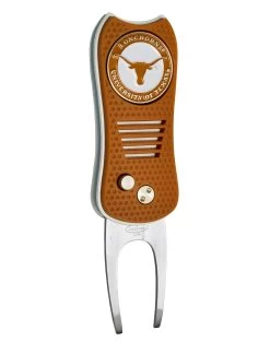 Team Golf Retractable Switchblade Switchfix Divot Tool Ball Marker - NCAA -Boutique Golf Store Texas Longhorns Switchfix 44448 151