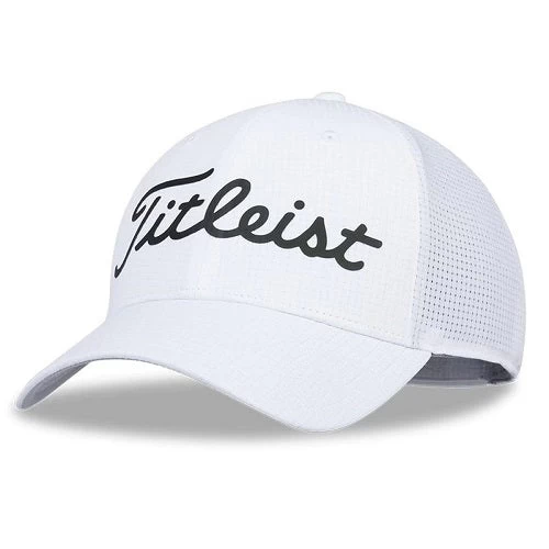 Titleist Featherweight Golf Hat - White/Black 3 Titleist Featherweight Golf Hat - White/Black