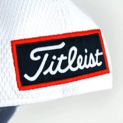 Titleist Golf Tour Elite Fitted Hat - White/Red 9 Titleist Golf Tour Elite Fitted Hat - White/Red -Boutique Golf Store TitleistTourEliteFittedCapWhiteRed 3