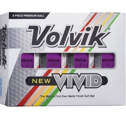 Volvik Vivid Matte Finish Golf Balls - Dozen -Boutique Golf Store Vivid P