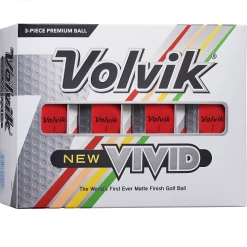 Volvik Vivid Matte Finish Golf Balls - Dozen -Boutique Golf Store Vivid R